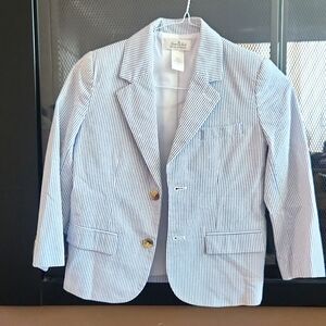 Janie AND Jack Special Occasion Seersucker Blazer Boys Size 6